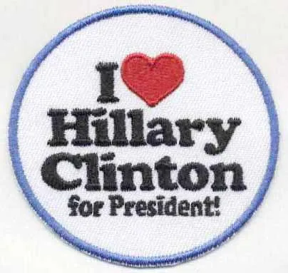 Поддержка хвалери Клинтон для президента пластырь 2 5 дюйма в ширину/я за