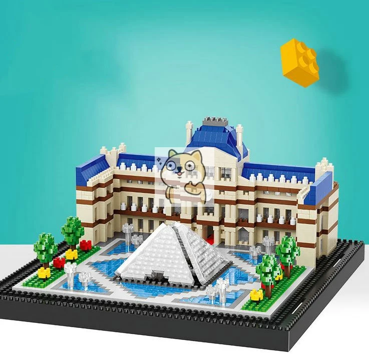 Louvre model diamond particle building blocks small particles assembling toys puzzle boys and girls adults | Игрушки и хобби