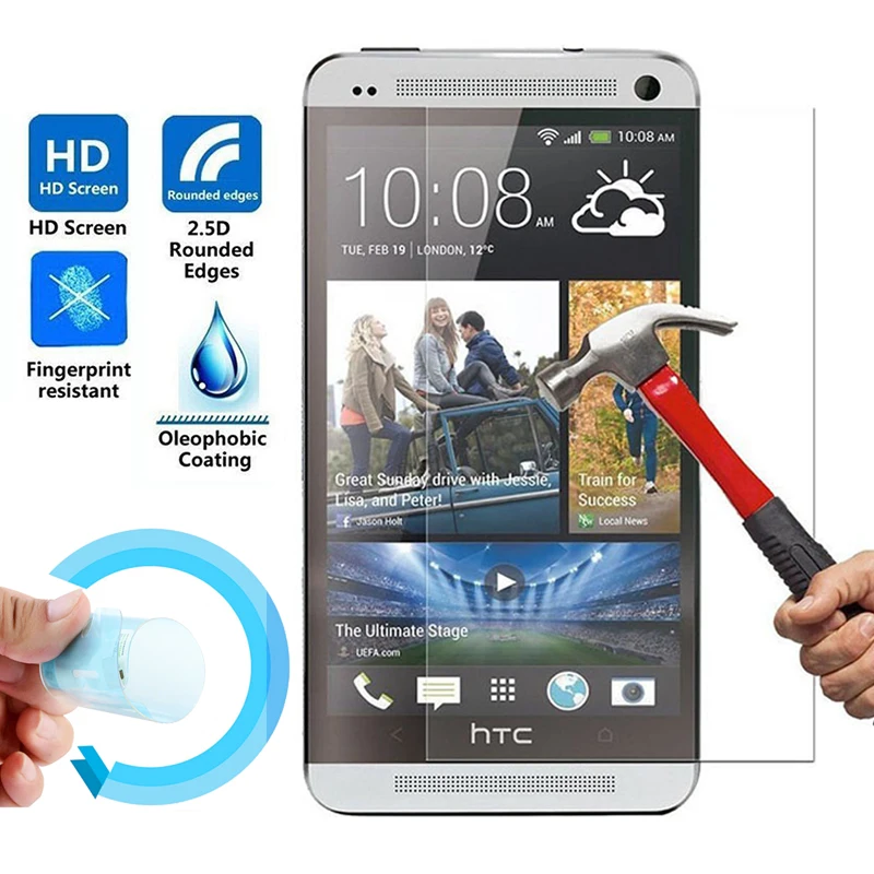 Нано взрывозащищенный для HTC 10 One M8 M9 M10 мягкий телефон премиум-класса защитная