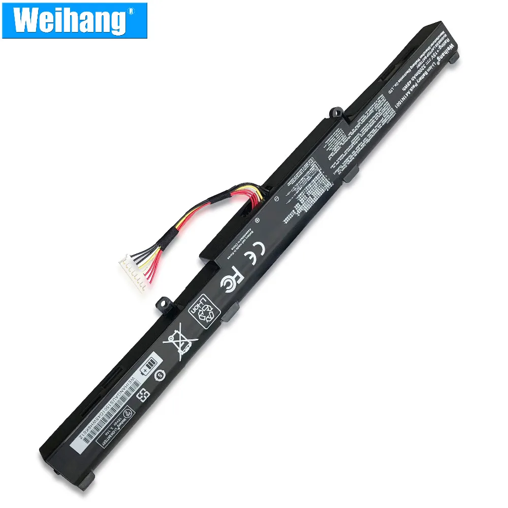 Weihang 15V 3200 мА/ч, 48Wh A41N1501 Аккумулятор для ноутбука ASUS GL752JW GL752 GL752VL GL752VW N552 N552V N552VW N752 N752V N752VW
