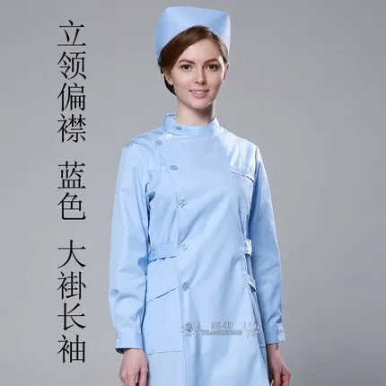 Дамская белая лабораторная куртка Медицинская медицинская медсестра униформа