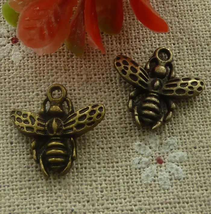 180 шт покрытый бронзой bee charms 18x17mm #2206 | Украшения и аксессуары