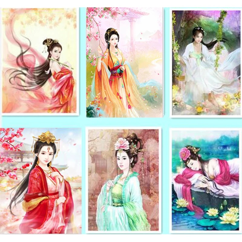 cartoon diy 5d beauty princess diamond painting embroidery fairy cross stitch kits rhinestones mosaic picture decor WQ59 | Дом и сад