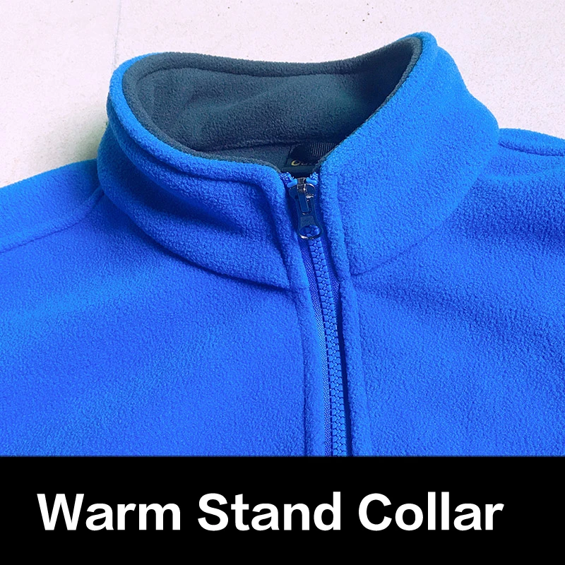 Мужская и Женская флисовая куртка MANLI теплая ветрозащитная на молнии для