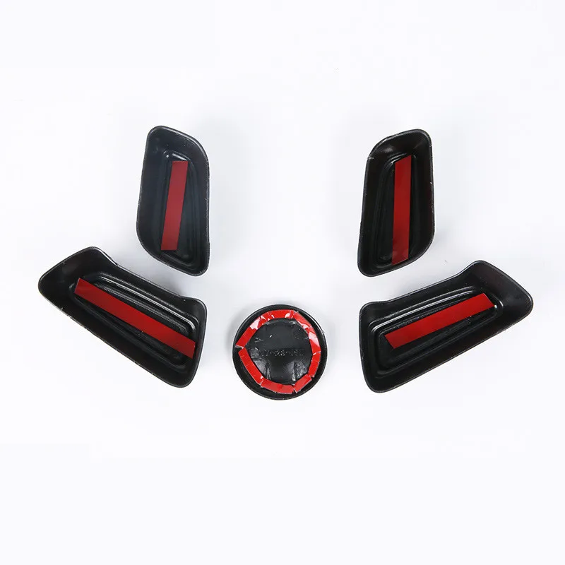 5 шт. углеродное волокно электрическая Ручка сиденья переключатель украшение