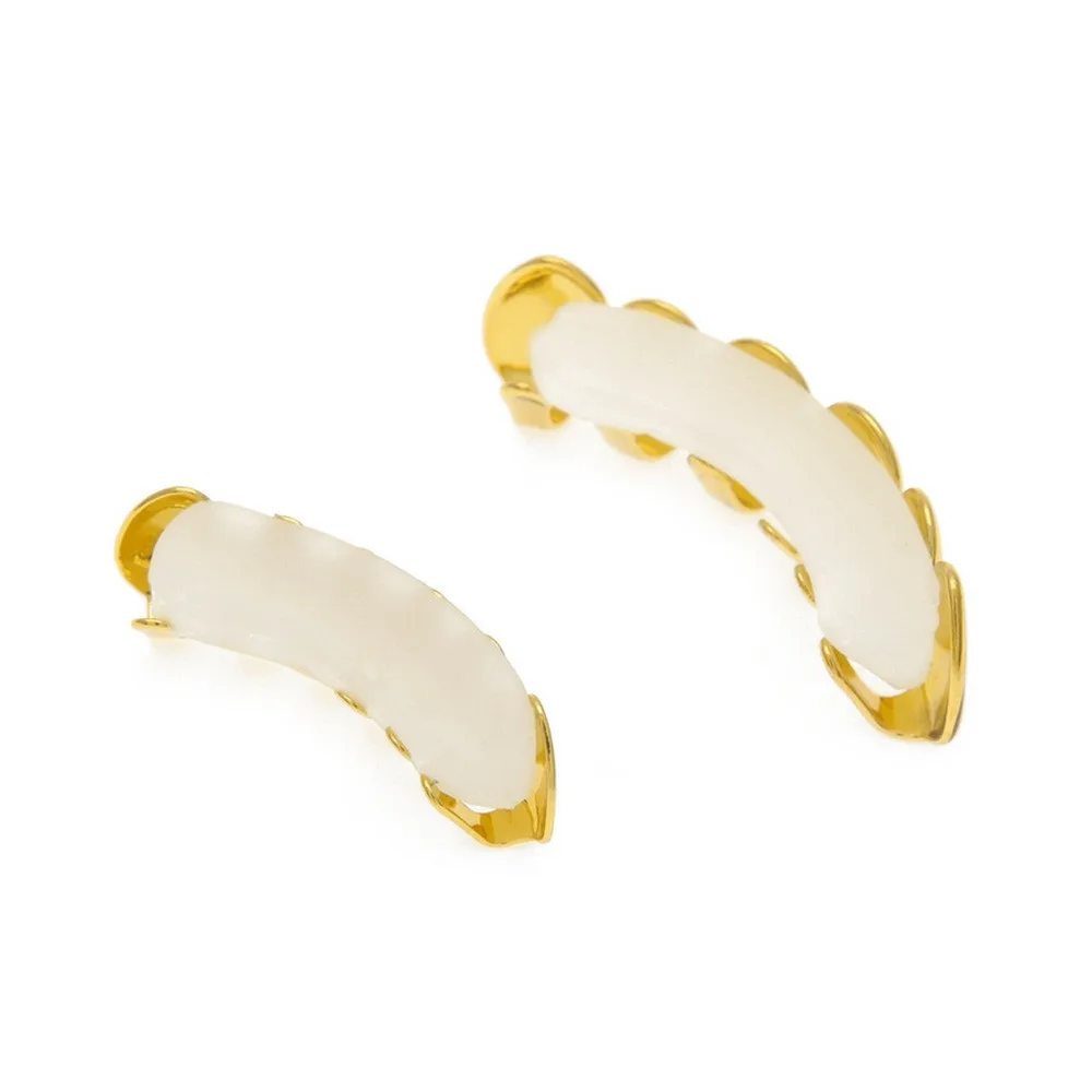 Зубные скобы для мужчин женщин 1 комплект s позолоченные хип-хоп зубы Верхняя