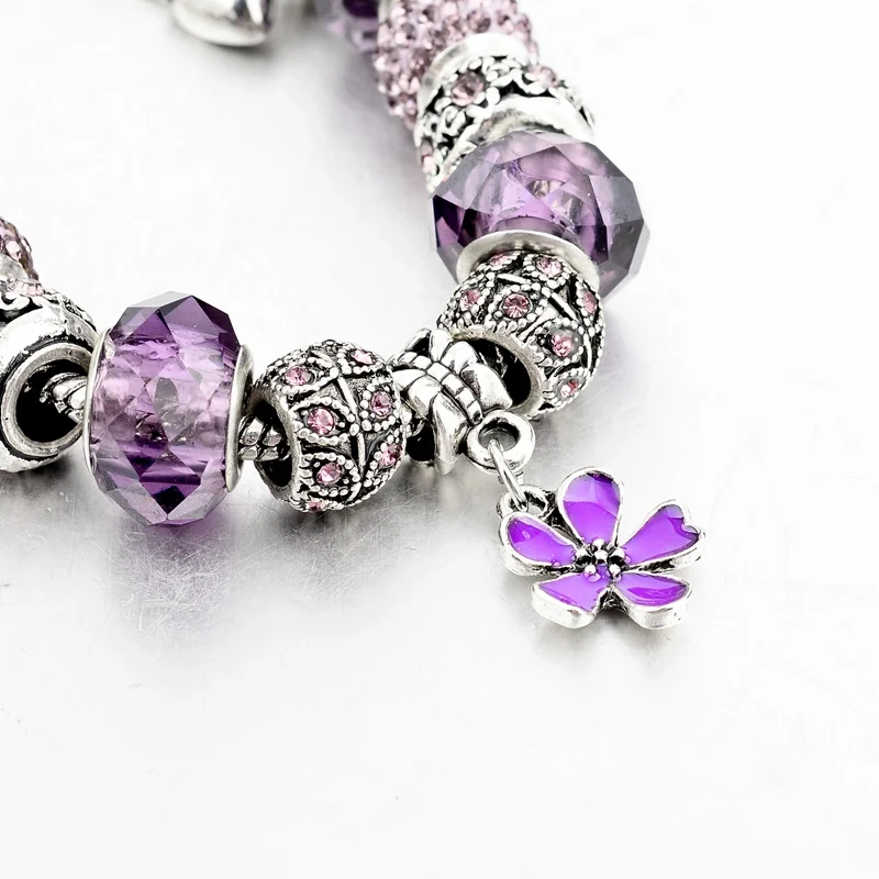 Женские серебряные браслеты ATTRACTTO рождественский подарок для браслетов с