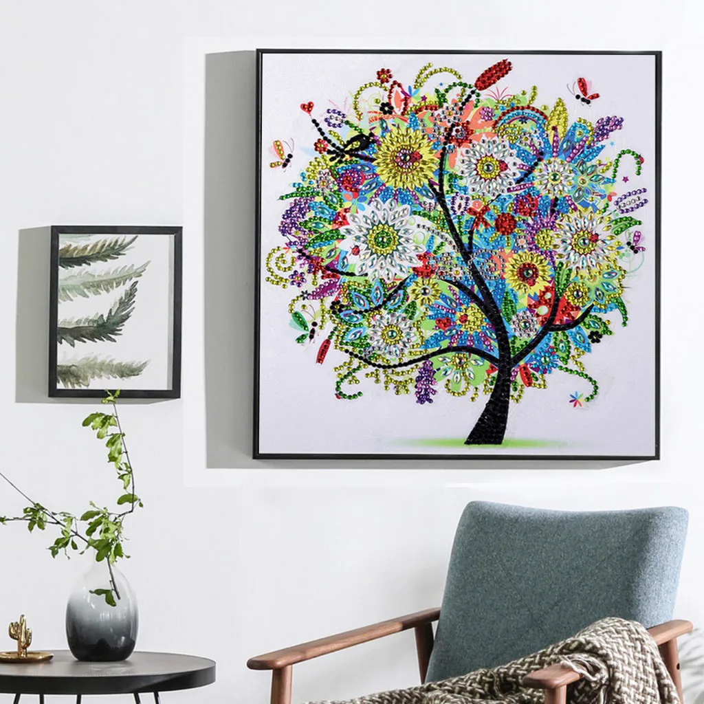Multicolor Special Shaped Diamond Painting DIY 5D Partial Drill Cross Stitch Kits Crystal Rhinestone Of Picture 19Jan23 P33 | Дом и сад