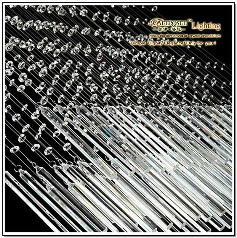 Современная хрустальная потолочная лампа люстры светильник Crystal MD518 с лампочками