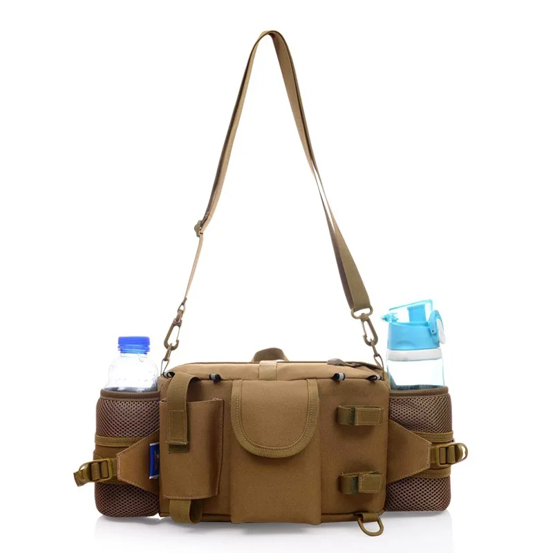 

Спортивные сумки через плечо для мужчин, женщин, мужчин, сумка для воды, альпинизма, велоспорта, нейлоновая камуфляжная Военная поясная сумк...