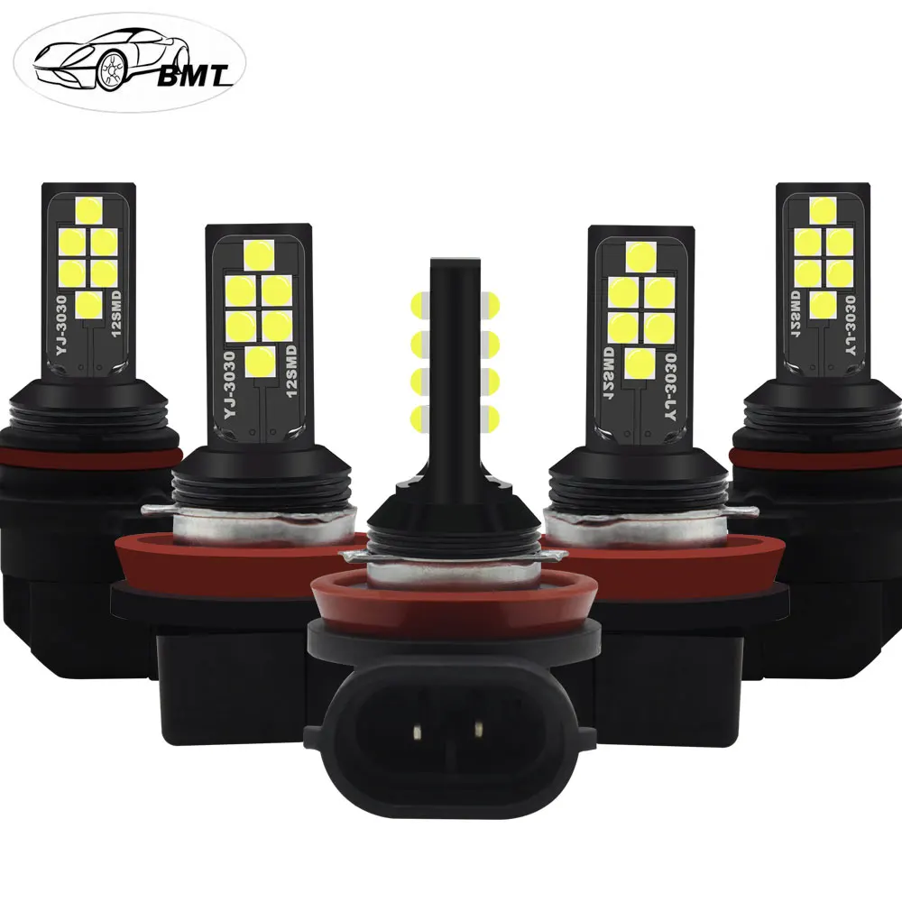 BMT led lamp h11 лампа лампы h8 светодиодные neblinero fog lights лед противотуманки дневные