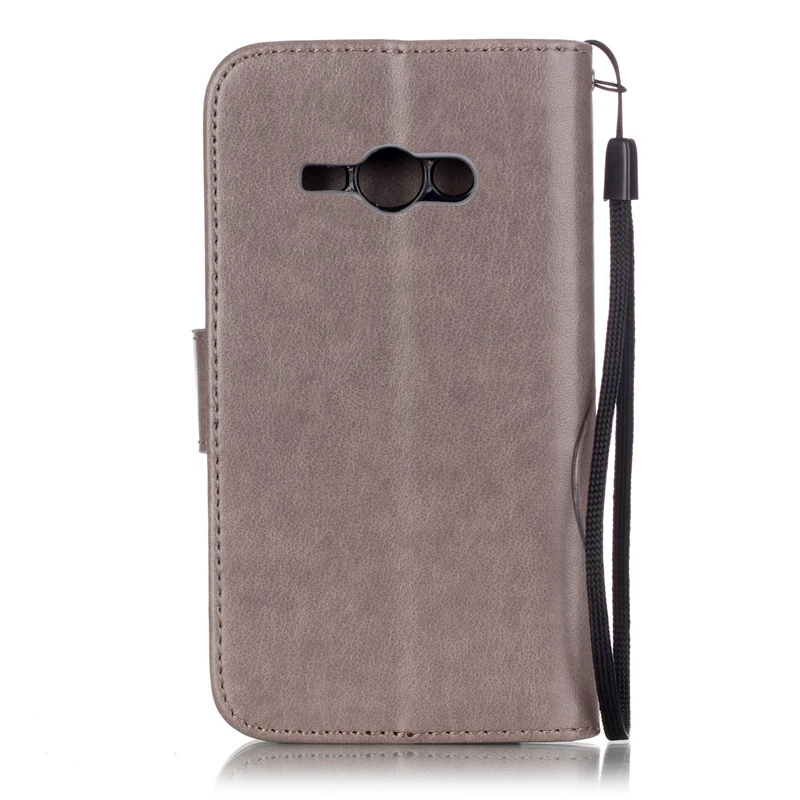 Coque бизнес ретро искусственная кожа флип Стенд кошелек чехол для Samsung Galaxy J1 Ace J110 4.3