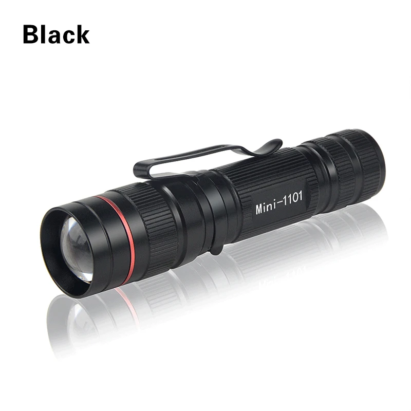Black AIMENGTE Mini 800LM портативный фонарик Q5 светодиодный фонарик водонепроницаемый твердый металлический корпус супер яркий светодиодный фонарь наружное освещение - Испускаемый цвет: Black