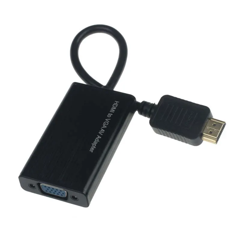 HDMI к VGA AV видео адаптер с аудио кабель линии электропередач для компьютерный