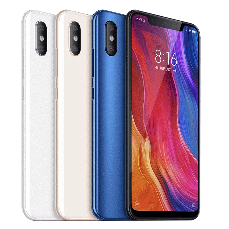 Global ROM Xiaomi Mi 8 6 ГБ 128 мобильный телефон Snapdragon 845 Octa Core 21 ''AMOLED Дисплей 12MP двойной