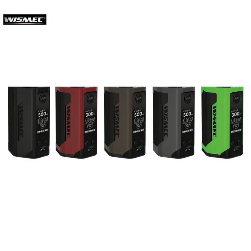 Оригинальные электронные сигареты Wismec Рел RX GEN3 поле Mod 300 W Vape Поддержка гном