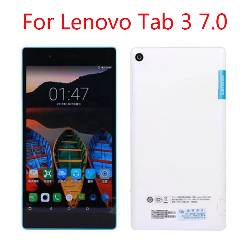 Для Lenovo Tab 3 7 0 730F 730M Чехол черный мягкий ТПУ гель силиконовый бампер чехол задняя