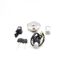 2088 Motorcycle Ignition Switch Lock+Fuel Gas Tank Cap Cover Lock Set For Honda WH125-3 CG125 WH CG 125 Spare Part 35010-KCS-V70