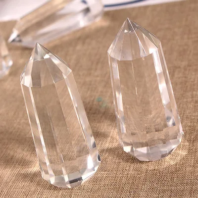 4PCS 12 Sided Clear Lemurian Seed Quartz Natural Vogel Inspired Crystal Wand Healing | Дом и сад