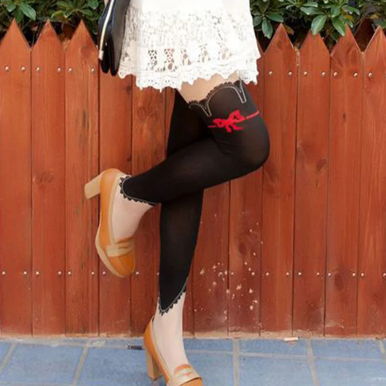 Женские чулки 2017 очаровательные черные сексуальные колготки с рисунком женские