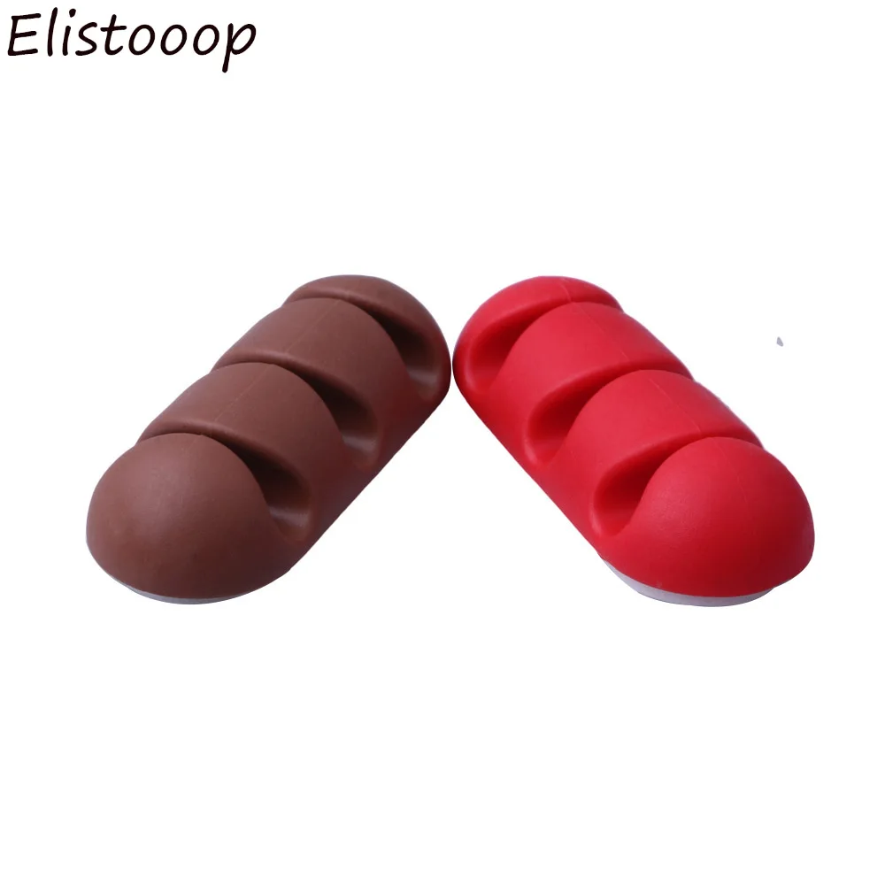 Elistooop 5 шт. органайзер для кабелей наушников проводов силиконовый держатель