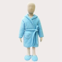 2021 children sleepwear coral fleece baby clothing set bathrobeshoes 2 pcs outfits newborn boys pajamas girls robe