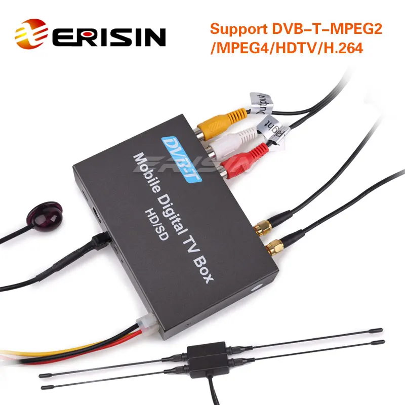 Erisin ES238D Автомобильный/Мобильный DVB/HDTV цифровой ТВ приемник HD|ТВ-приемник для