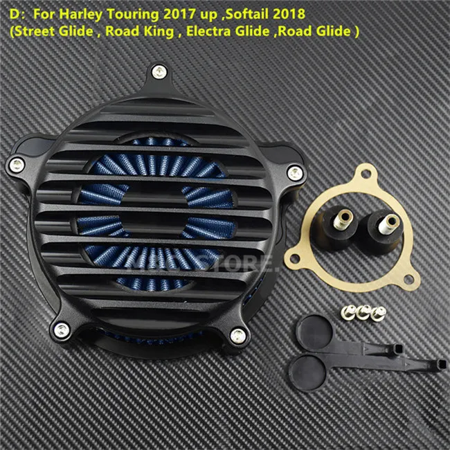 Blue D Model Воздушный фильтр для мотоцикла для Harley Touring Road Glide 08-up XL Sportster 04-19 Dyna FXDLS Softail 00-18 FXSBSE FLSTSE - Цвет: Blue D Model