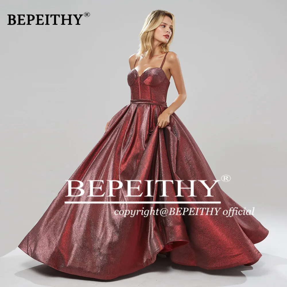 BEPEITHY милое бальное платье сверкающее длинное вечернее вечерние платья Vestido De Festa