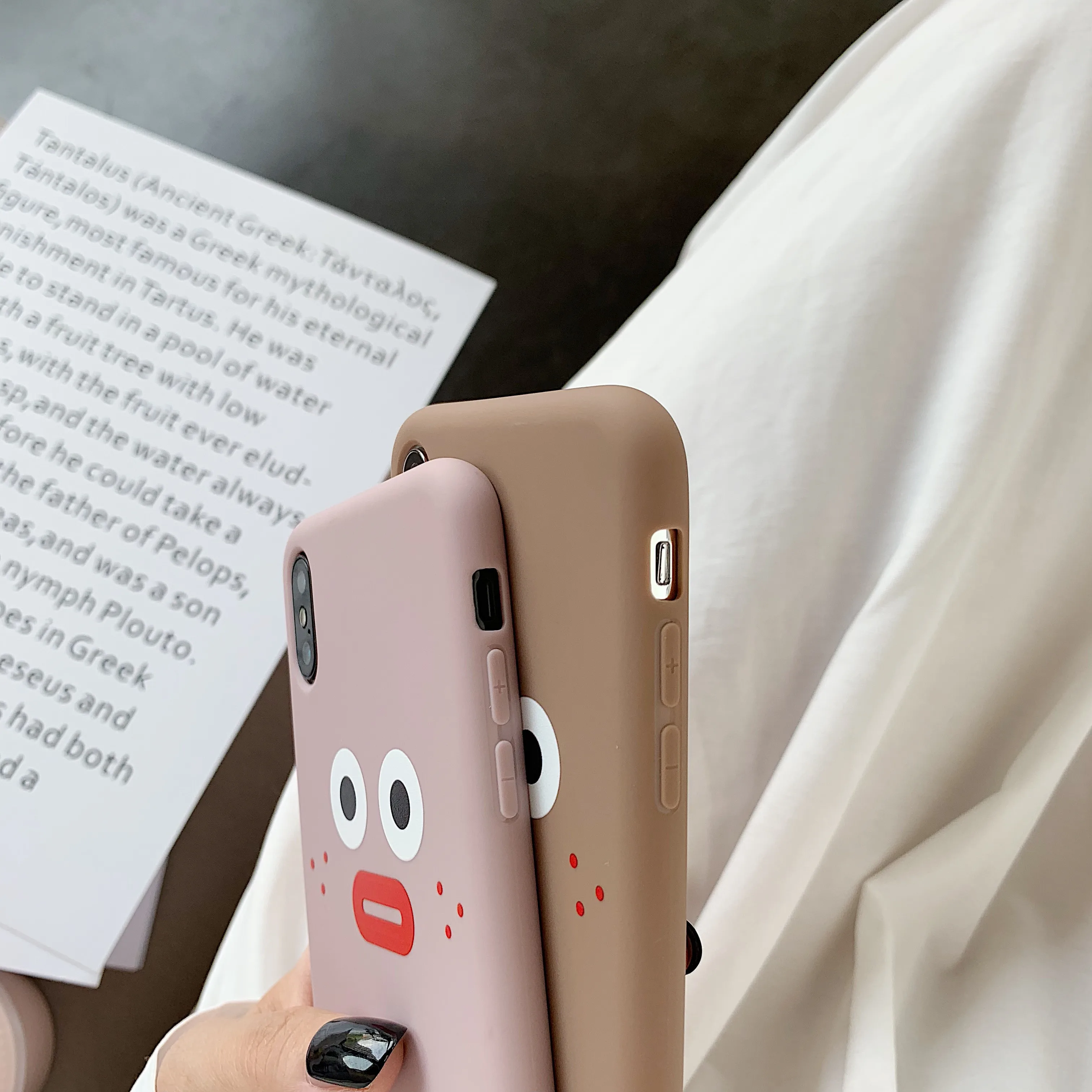 Милый силиконовый чехол с рисунком для iphone 6 6S Plus X XS MAX простая мягкая задняя