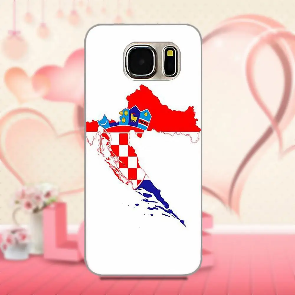 Oedmeb флаг Хорватии для Galaxy A3 A5 A7 J1 J3 J5 J7 S5 S6 S7 S8 S9 edge Plus красивые аксессуары для телефона