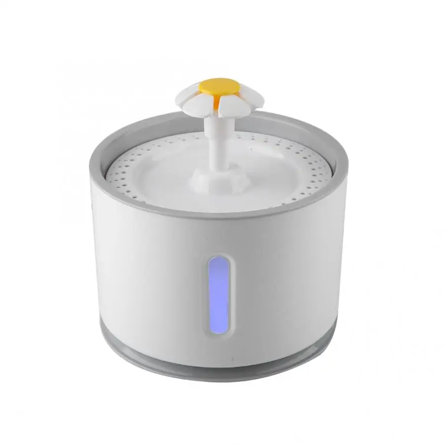 2.4L Automatic Pet Cat Water Fountain with LED Electric USB Dog Cat Pet Mute Drinker Feeder Bowl Pet Drinking Fountain Dispenser