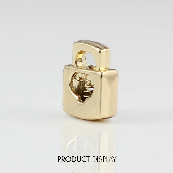 100 металлический золотой тон квадратная пробка тумблер Пряжка веревка зажим