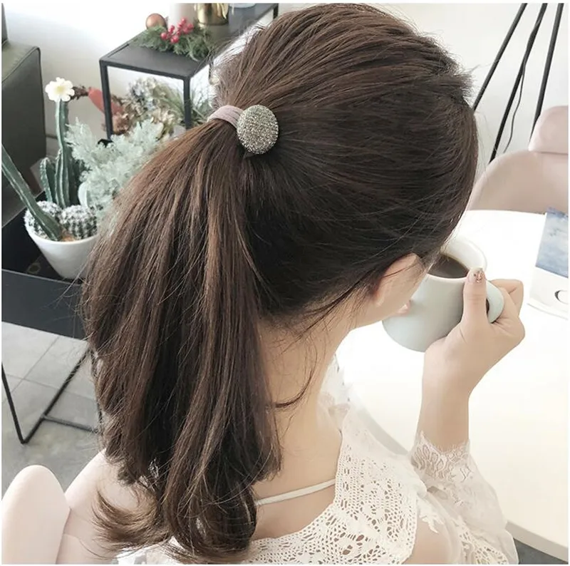 Модная резинка для волос 12 шт./кор. женщин и девушек эластичная Женская кольцо