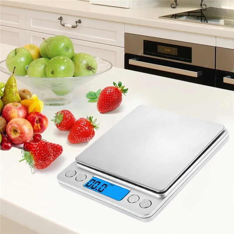 

3000g/0.1g Digital kitchen Scales Portable Electronic Scales Pocket LCD Precision Jewelry Scale Weight Balance Cuisine