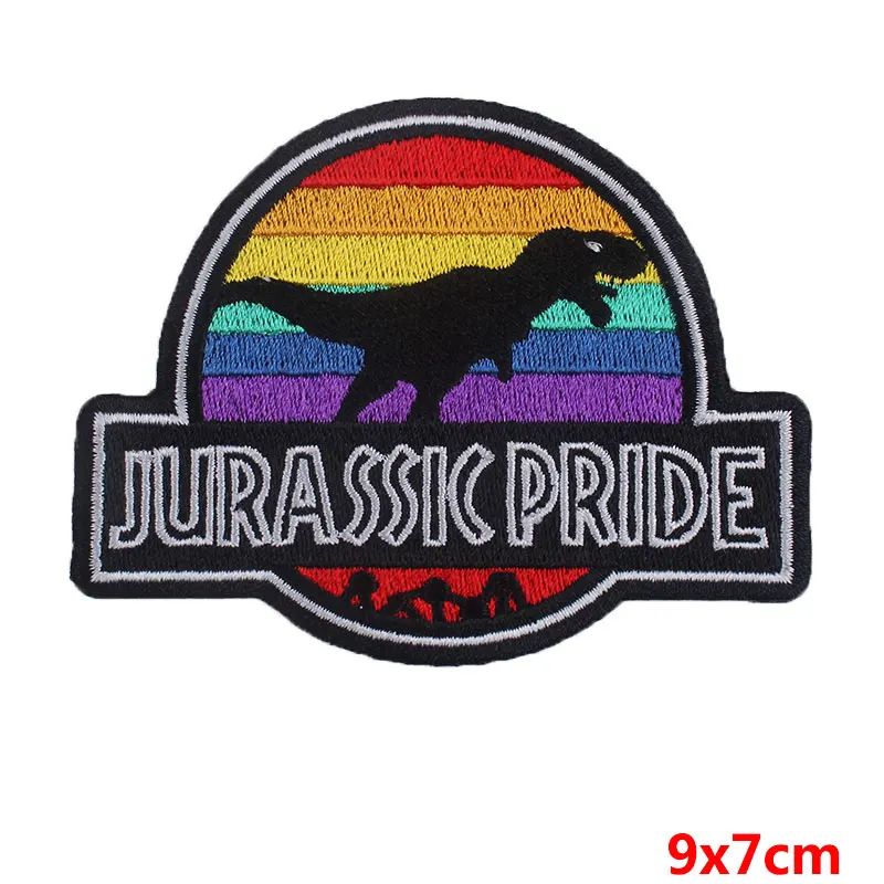 Медь Prajna Jurassic World патчи чужеродный Железный на патч фильм щит вышитые патчи для одежды значки Diy Аппликация аксессуар F - Цвет: Медь