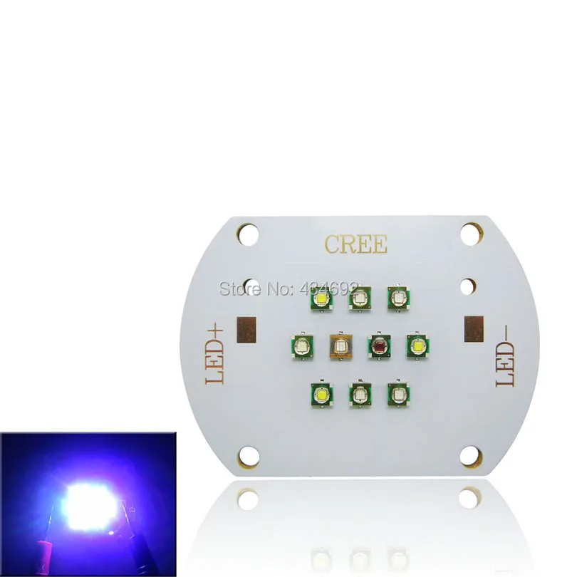 По индивидуальному заказу для аквариума лампа Cree XPE XP-E 450NM 530NM 630NM 10000 K+ полу светодиодный s УФ 420NM светодиодный излучатель света