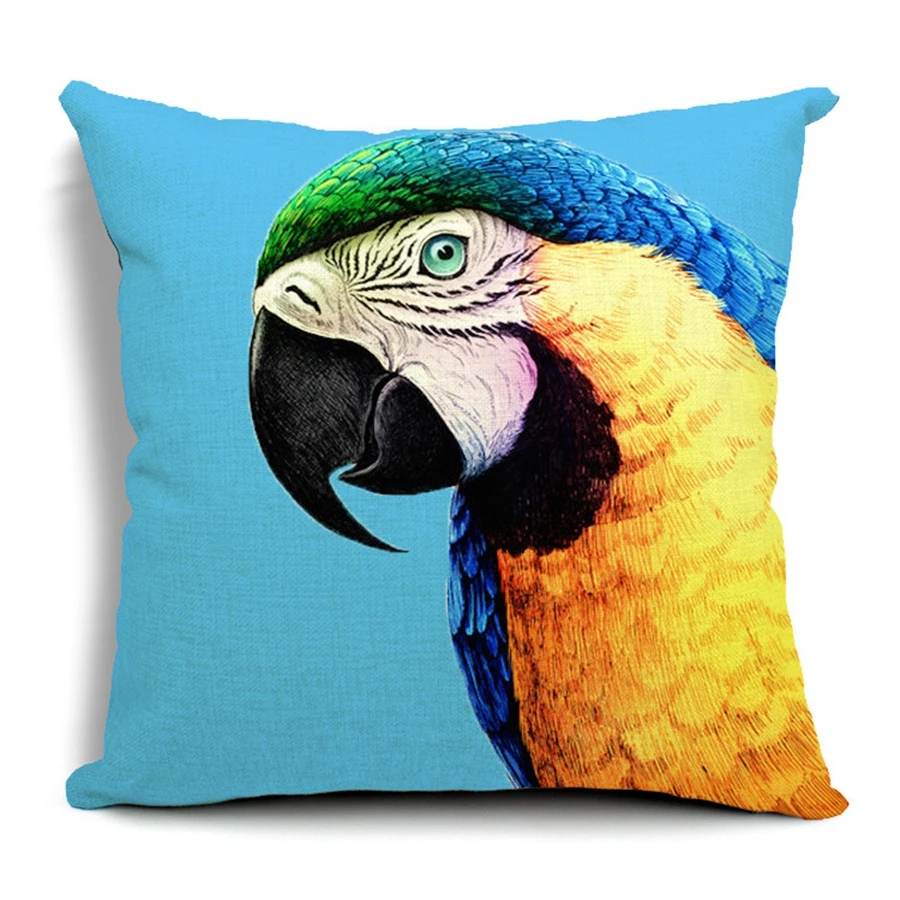 Горячая Распродажа наволочки попугай и хамелеон узором Новая мода Design45X45CM