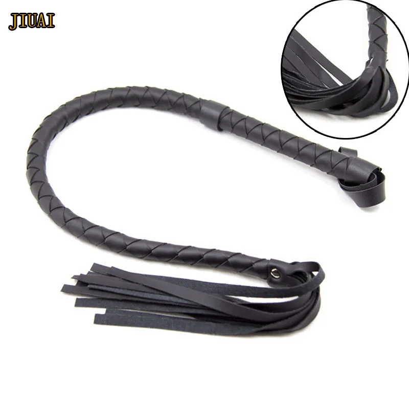 85 см плетка из кожи и ПУ Фетиш спанкинг Flogger лошадь БДСМ бандаж SM сексуальные