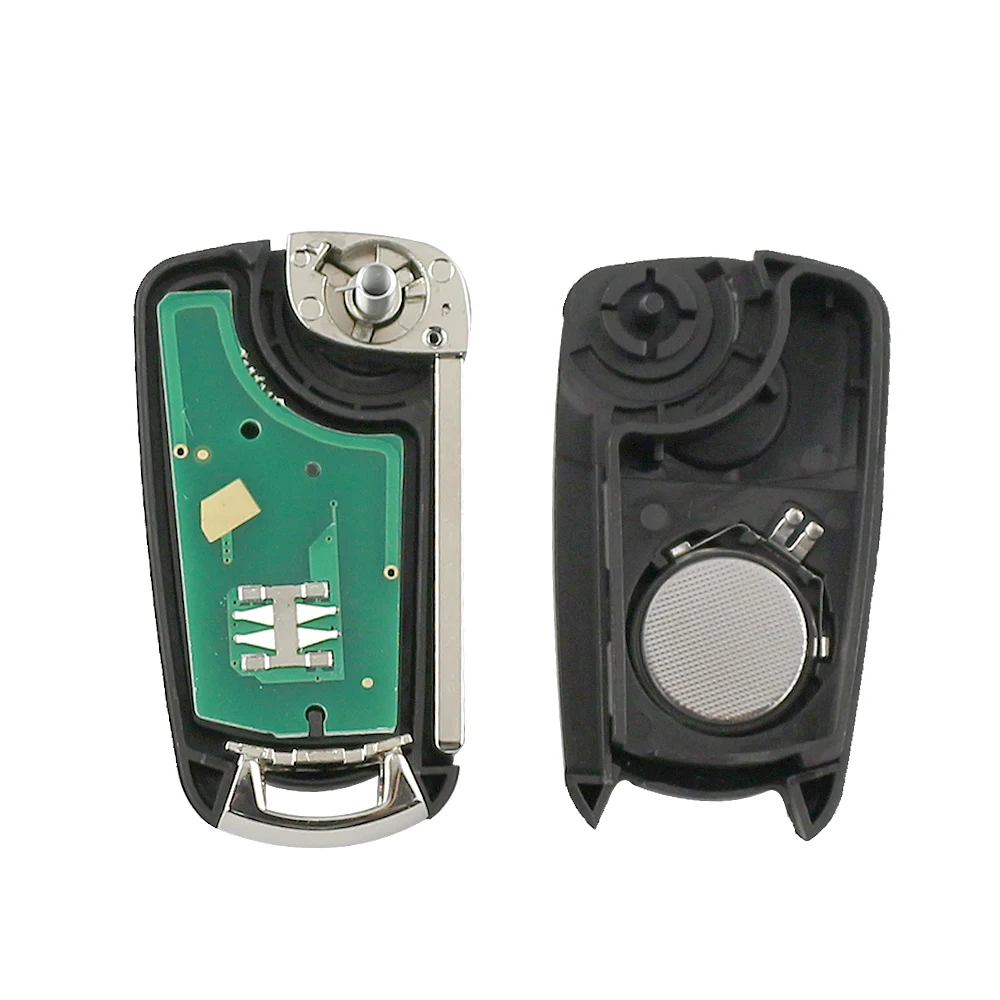 YIQIXIN 2 кнопки Складной Дистанционный Автомобильный ключ 433 МГц транспондер чип