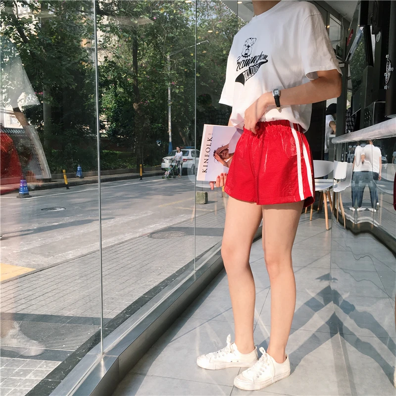 MaxZhou 2017 Летний Новый женщин Вскользь Дикий Двойной Бар Сухожилия Атласная