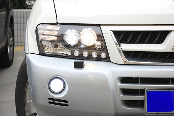 Для Mitsubishi Pajero V73 светодиодный фар Ангельские глазки 2000 2001 2002 2003 2004 2005 2006 2007 2008 2009 2010 2011 год для передней фары автомобиля