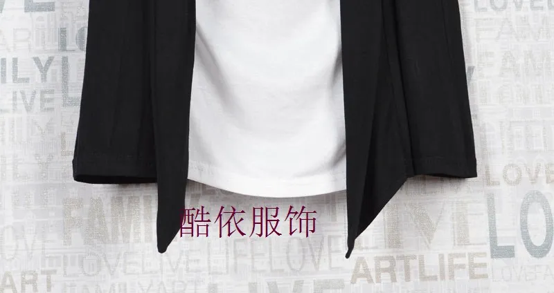 Новинка 2016 повседневная мужская футболка с имитацией двух предметов для