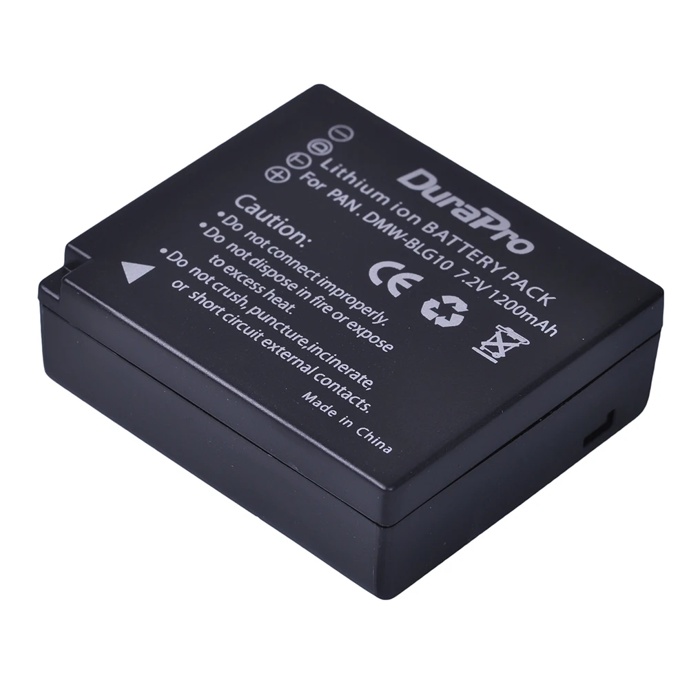 Аккумулятор для камеры 2 DuraPro DMW-BLG10 BLG10E BLG10 + зарядное устройство USB с ЖК-дисплеем