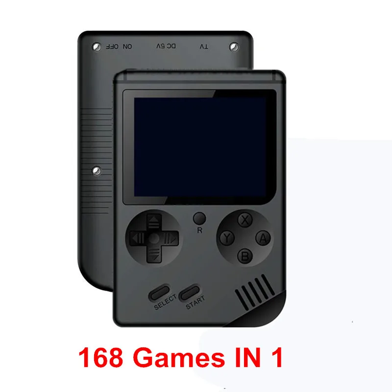 Портативная игровая консоль Nostalgia 8 бит Ретро 3,0 дюймов цветной ЖК-дисплей мини Карманная игровая приставка встроенный 168 классические игры мальчик лучший подарок