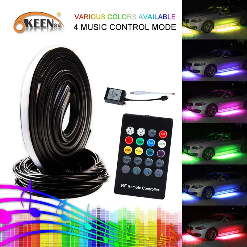 OKEEN 4 шт. Водонепроницаемый RGB 5050 RF пульт дистанционного управления Управление