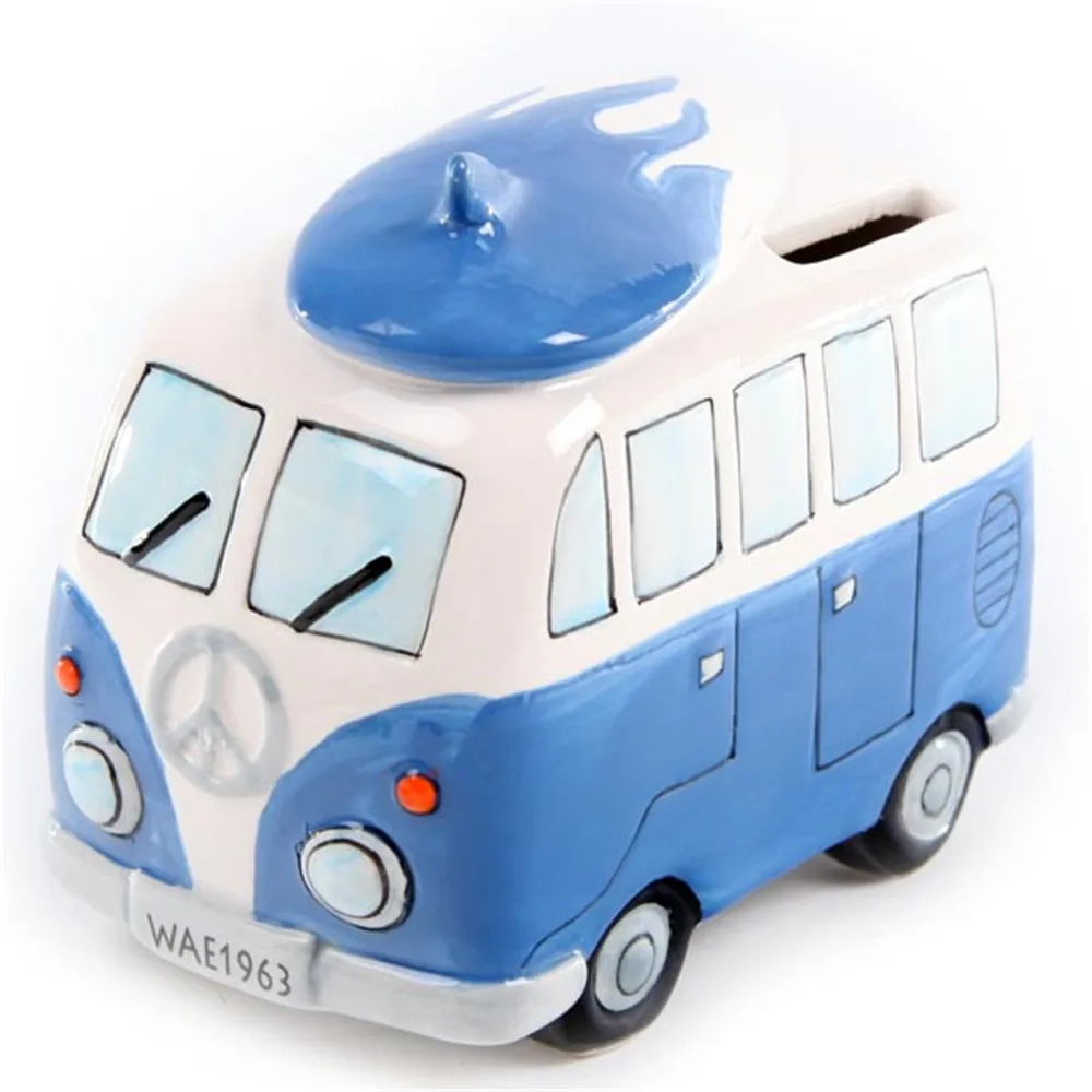 Campervan дизайн копилка Ретро Camper Van Surfer доска для серфинга на крыше керамическая