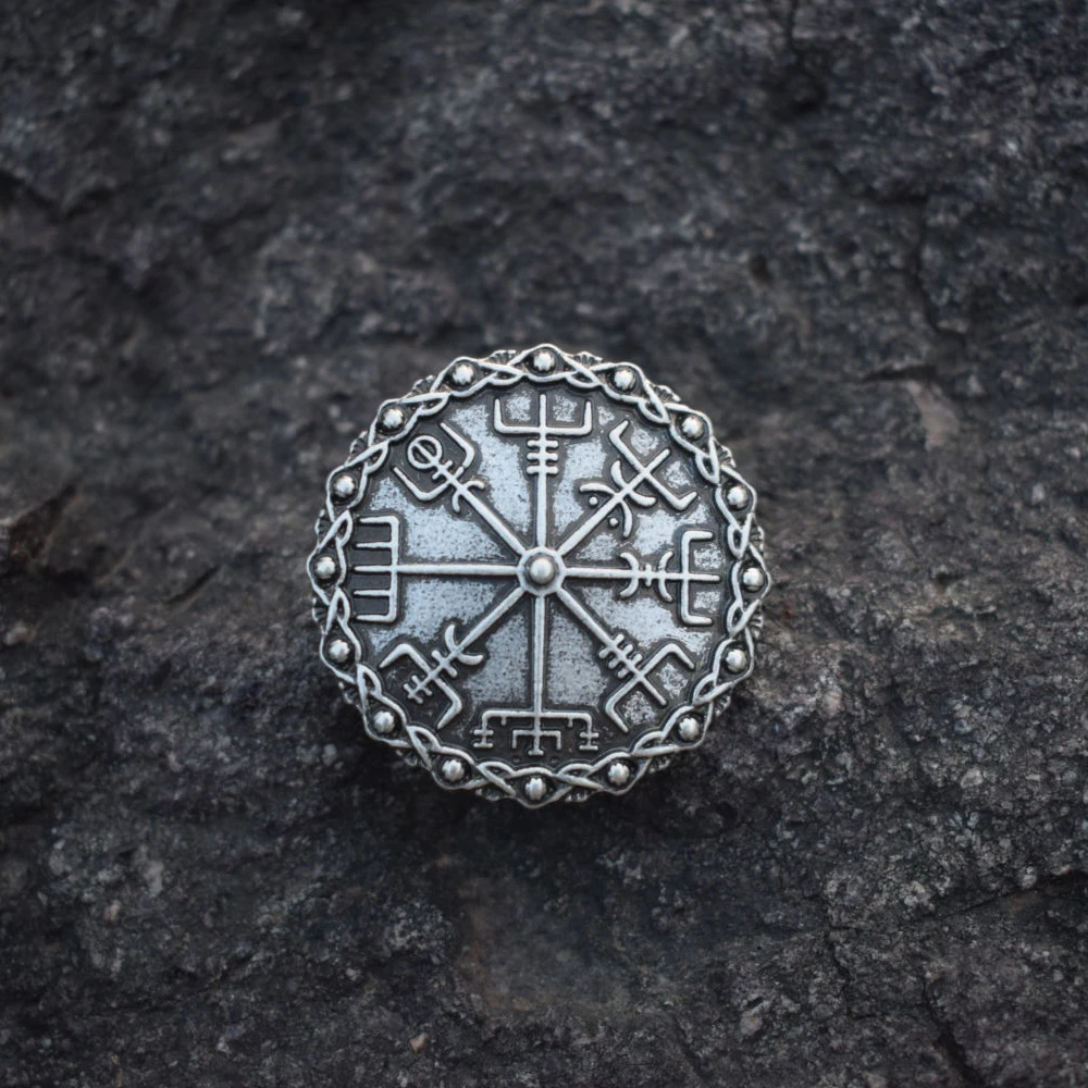 Sanlan Женская Брошь в стиле викингов винтажные большие металлические броши для