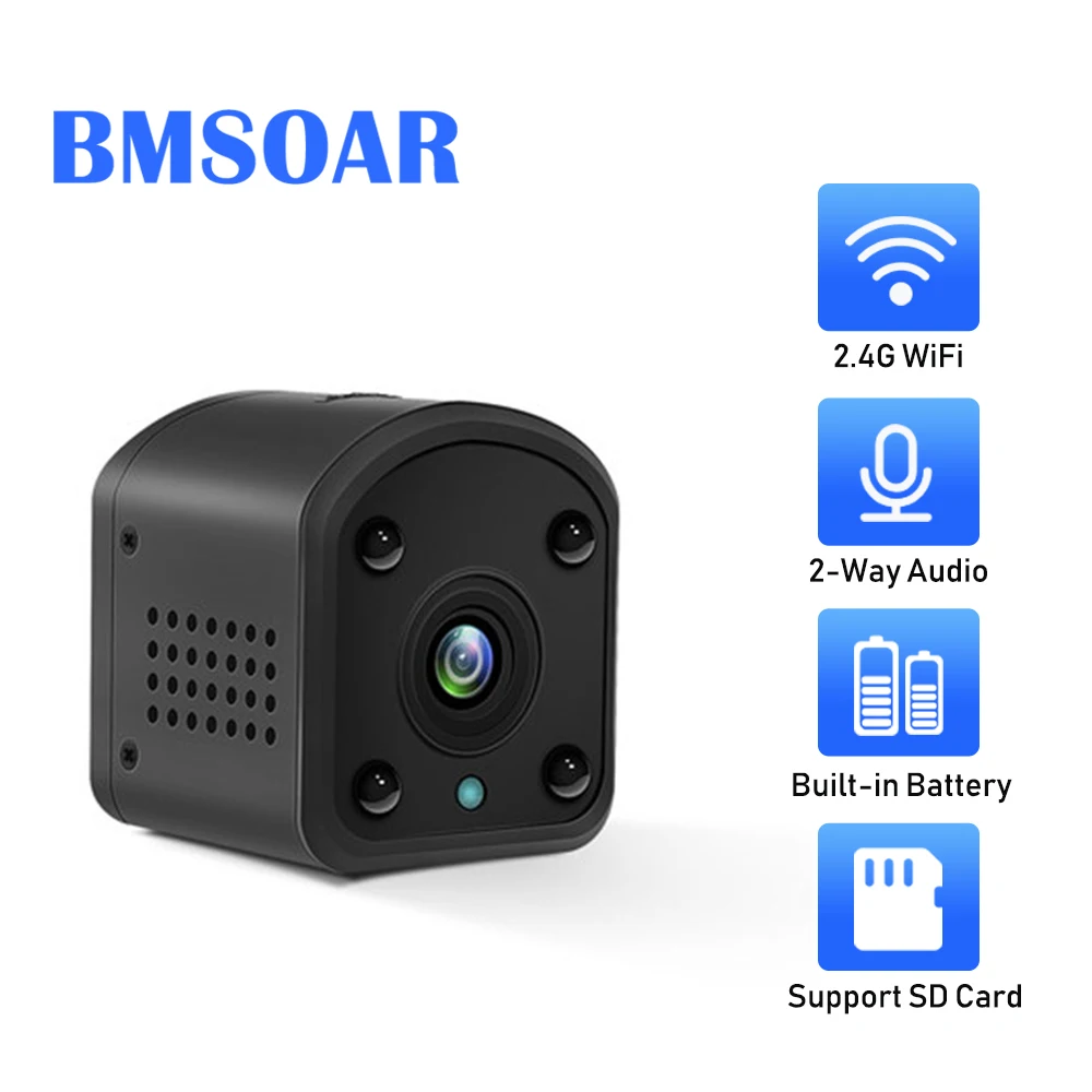 Ip-камера wifi Беспроводная Встроенная батарея 960P HD инфракрасная камера ночного видения CCTV P2P приложение для обнаружения движения BlueCam
