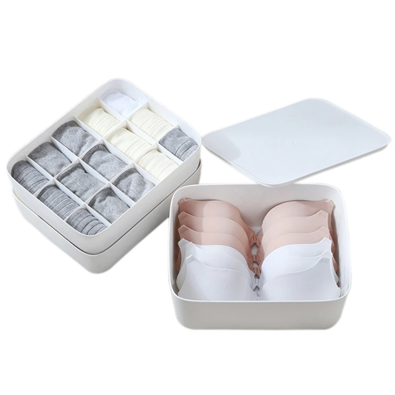 Ящик для хранения домашнего мусора Простой пластиковый ящик нижнего белья без